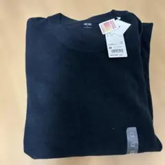 新品未使用UNIQLO ヒートテックフリースクールネックTブラック Mサイズ