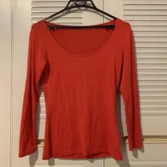 UNIQLO ヒートテック 長袖 レッド S