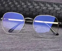 g80○新品 シルバー メンズ レディース 眼鏡 メガネ 男女兼用 835
