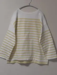 ジャーナルスタンダードレリューム　パネルボーダーボートネックTEE