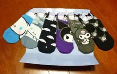 サンリオ★キャラクターソックス★クロミ・シナモロール★23～25㎝★６足組