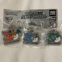 ポケモン　30周年　メタルチャームマスコット　セット