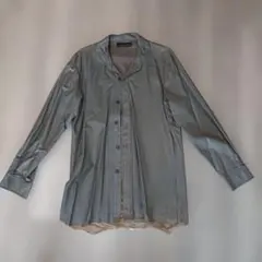 【美品/未使用】JUNKO KOSHINO光沢グレー・シープスキン長袖ジャケットのサムネイル