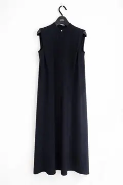 URBANRESEARCHノースリーブロングワンピきれいめ春夏秋ネイビー