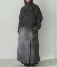 Elishe 2WAYシャギースタンドカラーコート