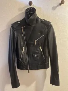 定価18万 MASU チェーン付き ブラック レザージャケット 24aw 46