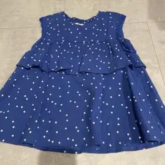 WILL MERY ノースリーブ トップス ドット柄 130cmのサムネイル