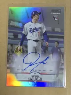 佐々木朗希 直筆サイン 25シリ topps Finest NPB 2025 - メルカリ