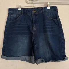 MANFINITY デニム ショートパンツ【L】インディゴ SHEIN 古着