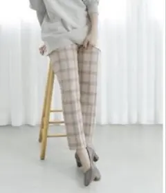 spick and span両面起毛テーパードパンツ