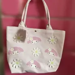 マイメロディ ピンク トートバッグ 花 立体