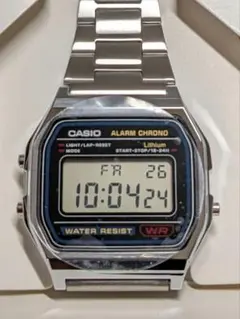 [新品未開封] カシオ デジタル腕時計 チープカシオ ステンレス レトロモデル