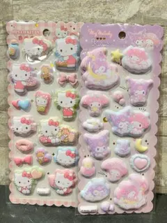 サンリオ キティ マイメロディ クロミ もちもちマシュマロシール 2種セット