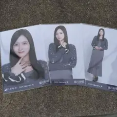 乃木坂46 生写真　金川紗耶　ファーニット+キャミワンピ　コンプ
