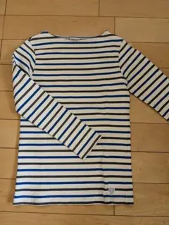 【ブルー×グレー】ORCIVAL オーシバル ボーダーカットソー バスクシャツ