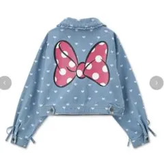 【新品】レディース デニムジャケット ミニー アベイル　ディズニー M ミニパル