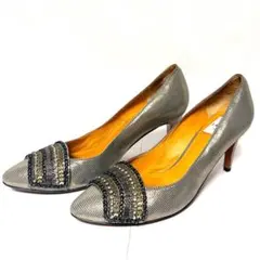 LANVIN en Bleu ランバン パンプス ビジュー 22.5cm