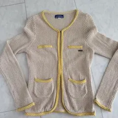 値下げBURBERRY メッシュ編みカーディガン 38のサムネイル