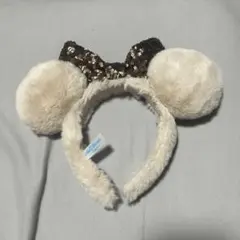 ミッキー耳カチューシャ（クリーム色）