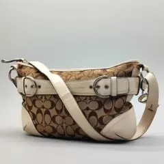 【美品】コーチ ソーホー パッチワーク シグネチャー ワンハンドバッグ 肩掛け COACHソーホー シグネチャー パッチワーク ワンショルダーバッグ