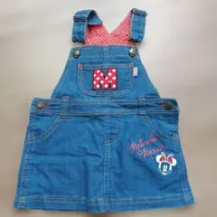 ミニーマウス　デニムサロペットスカート 80cm