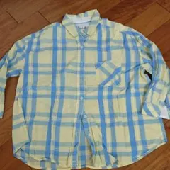 フリーズマート。羽織り。シャツ。七分袖シャツ。春夏物。春夏服。チェックシャツ。