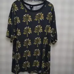H&M パームツリー柄 Tシャツ L 花柄