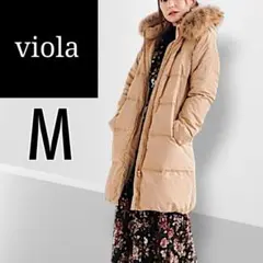viola ヴィオラ コクーンダウンロングコート チャイニーズラクーンファー M