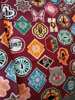 鬼滅の刃　ハギレ　布　生地