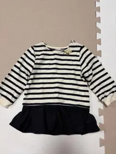 petit main プティマイン　ボーダー　90 トップス　トレーナー