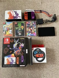 Nintendo Switch 有機ELモデル ポケモンデザイン　ソフト3本付き