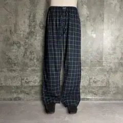 【00's】ポロラルフローレン　チェック柄　パジャマパンツ　マルチカラー　L