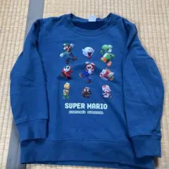 スーパーマリオ 長袖カットソー ネイビー