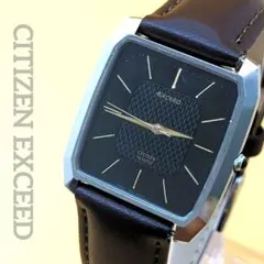 CITIZEN EXCEED シチズン エクシードスクエア 黒文字盤 稼働品のサムネイル