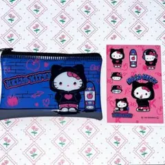 サンリオ ハローキティ キャンドゥ フラットポーチ シールのサムネイル