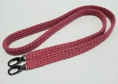 【ハンドメイド】ショルダーストラップ(ローズピンク)のサムネイル