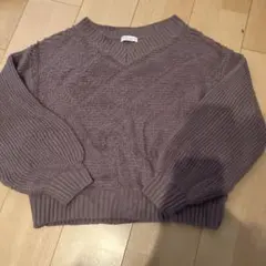 ★美品　earth music&ecology 長袖ニット　ぽわん袖が可愛い♡