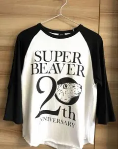 SUPER BEAVER 20th 7分袖ラグランT XL ホワイト ブラック - メルカリ