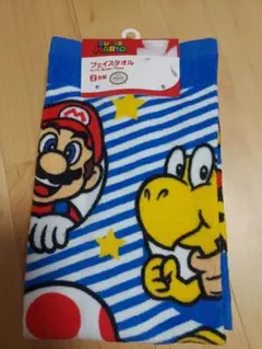 スーパーマリオ　フェイスタオル　2枚組のサムネイル