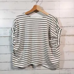 【美品】テチチ　レディース　ボーダー　フリーサイズ　ノースリーブ　ゆったり　ラフ