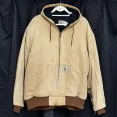 Carhartt ダック地 フーデッドジャケット ベージュ