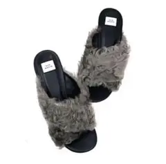 新品　mio notis ファーサンダル　ミオノティス　グレー　23.5cmのサムネイル