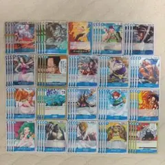ワンピースカード 受け継がれる意思 青 SR以下 4コン まとめ売り 計77枚