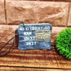 【デニムリメイク】☆ポーチ☆ミニ☆ハンドメイド