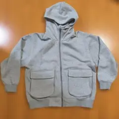 「BEAMS T」 ジップアップパーカー M グレー メンズのサムネイル