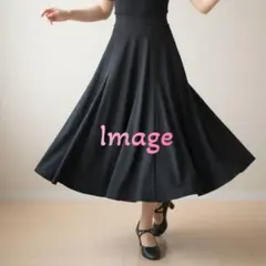 ✨90sヴィンテージ✨ TOKYOファッションα フレアロングスカート M 黒