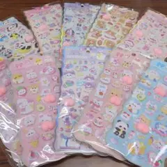 まとめ売り10枚セット　可愛いキャラクターシールセット