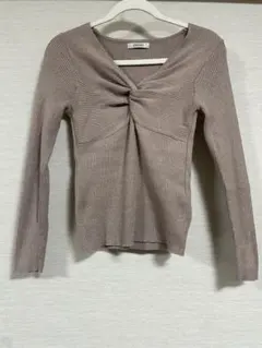 INGNI リブ編み長袖トップス　フリーサイズ