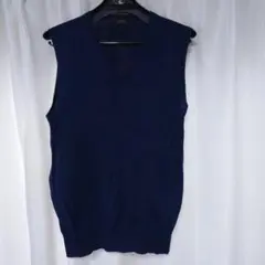 【期限限定出品】未使用　CHRISTIAN ORANI ネイビー ベスト Lのサムネイル