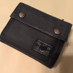 PORTER 二つ折り財布 ブラック ナイロンのサムネイル
